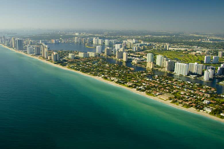 Vue panoramique sur Miami Beach