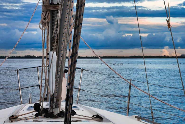 Navegando en velero por Miami