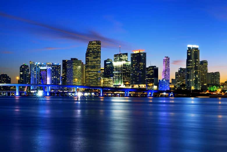 Admire the Miami skyline