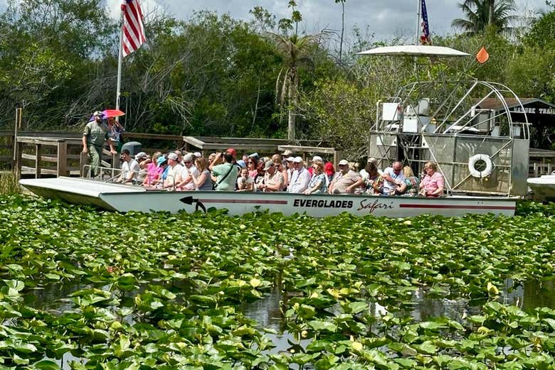 Paseo en aerodeslizador por los Everglades