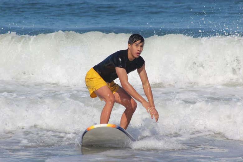 Sur les vagues