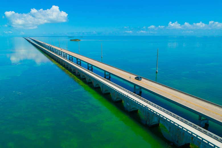 Vue panoramique sur le Seven Mile Bridge