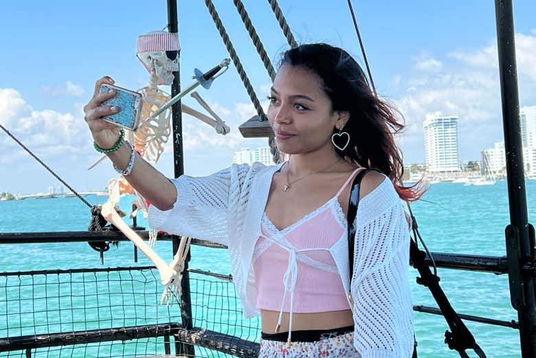 Enjoy the Miami skyline and warm sea breeze
