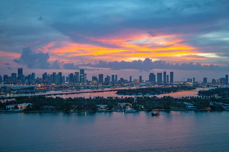 Atardecer en Miami
