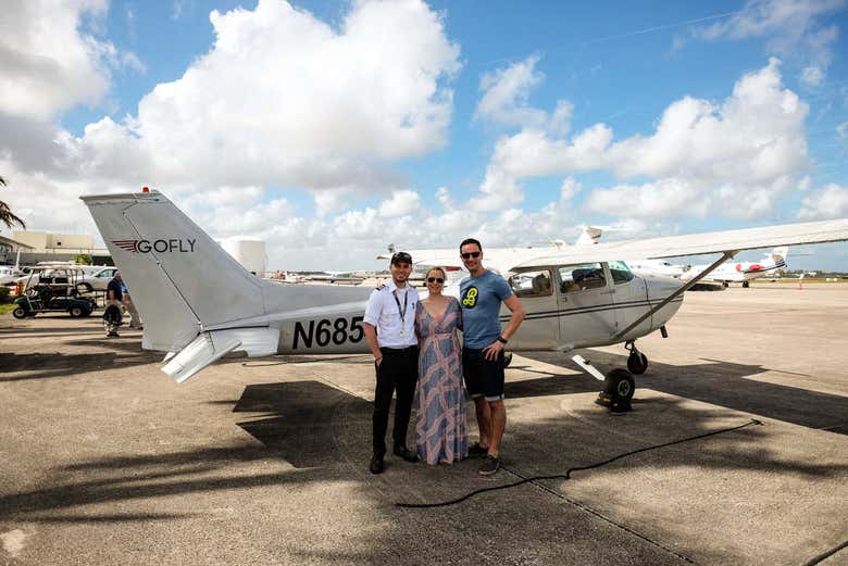 Photo avec le pilote