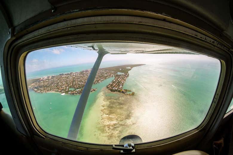 Vol en avion à Miami