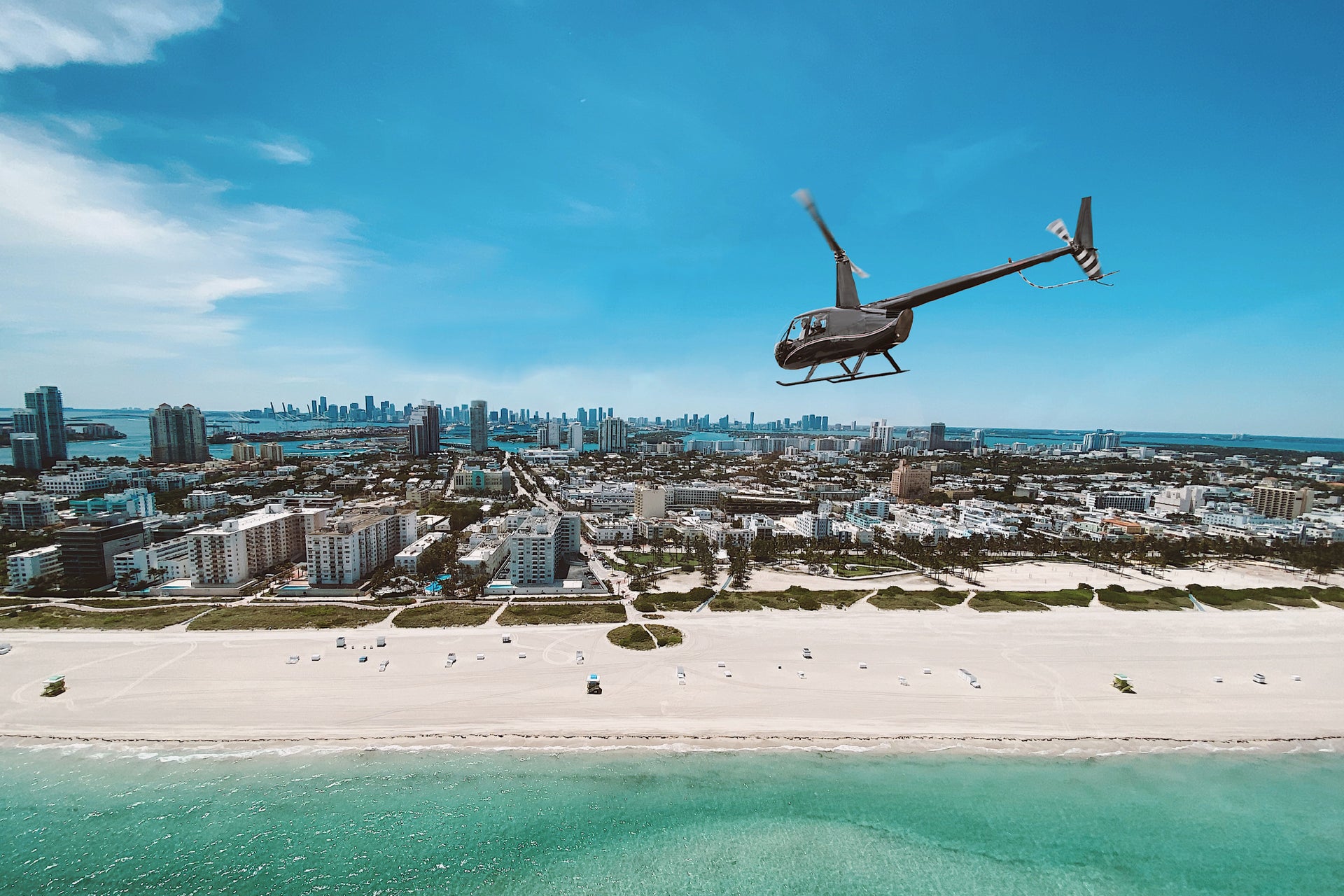 Vol en hélicoptère au-dessus de Miami
