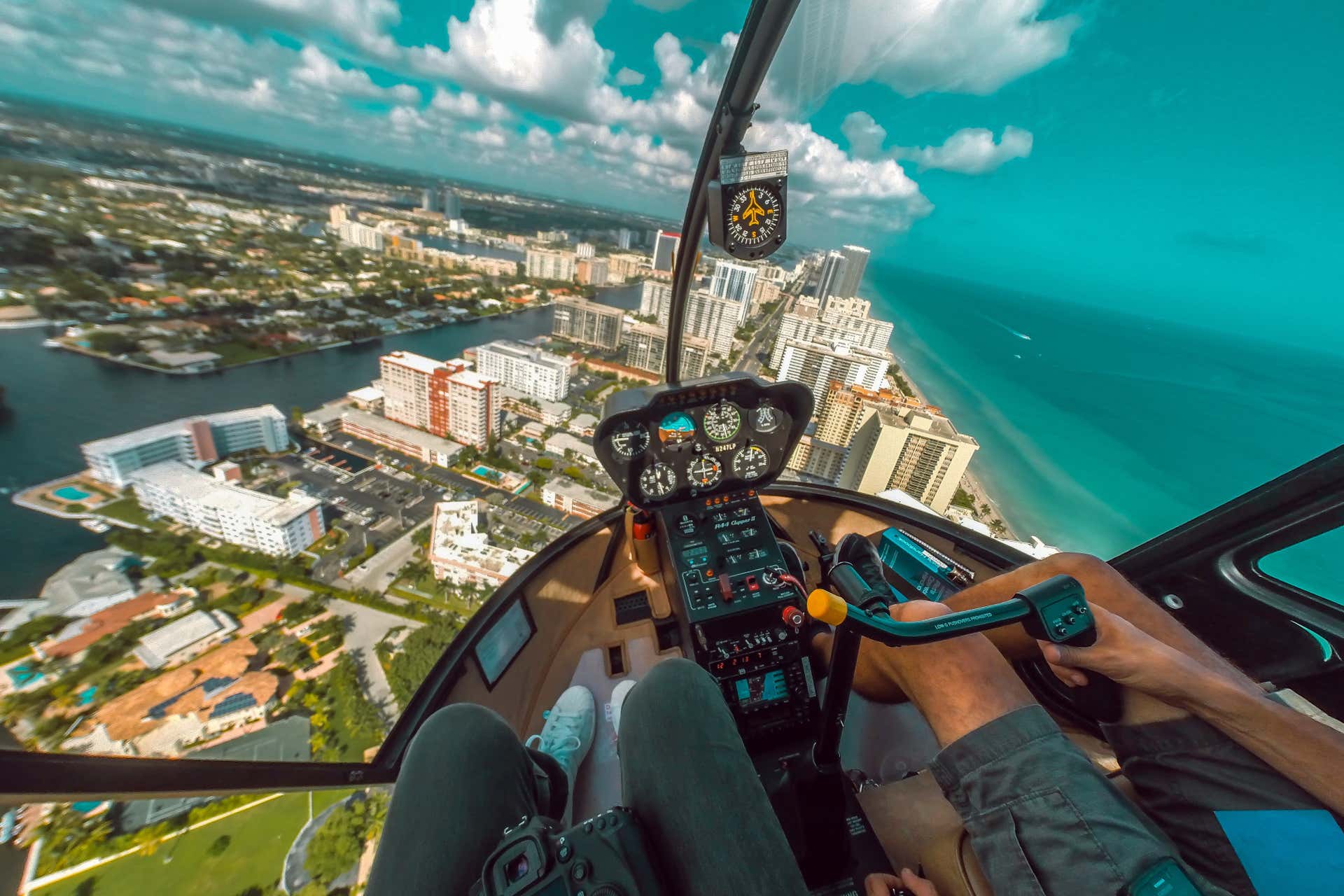 Passeio de helicóptero por Miami