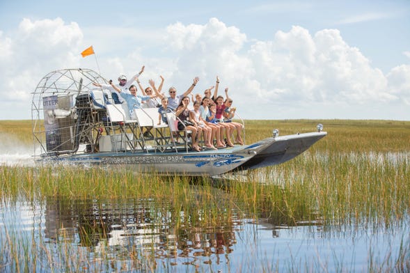 Balade privée en aéroglisseur dans les Everglades