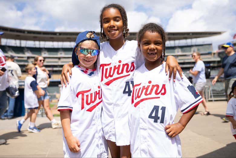 Antes de entrar al partido de los Minnesota Twins