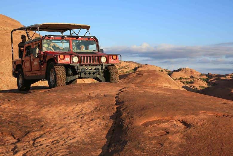 The Hummer exploring Moab