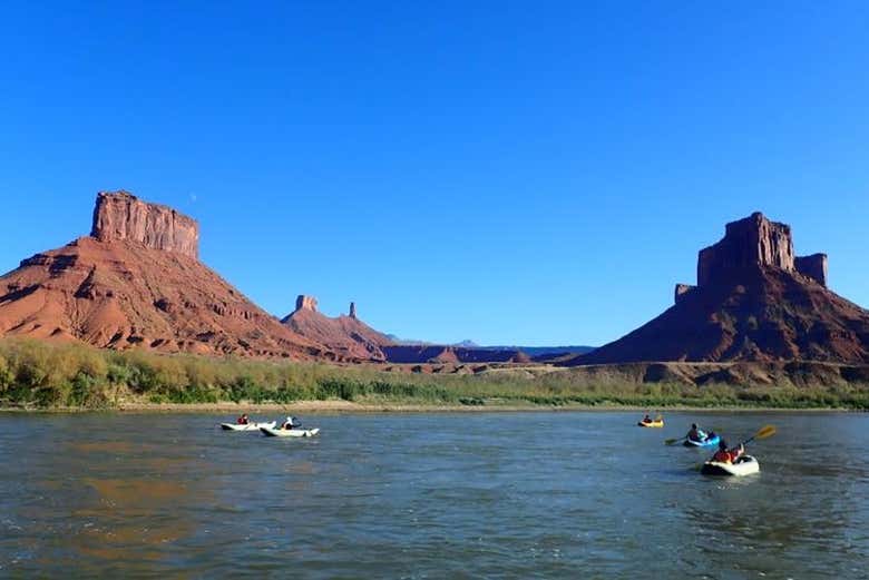 Vue sur les environs de Moab et le fleuve Colorado