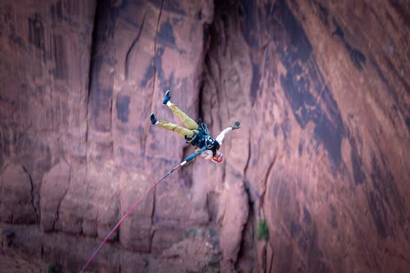 Saut pendulaire à Moab
