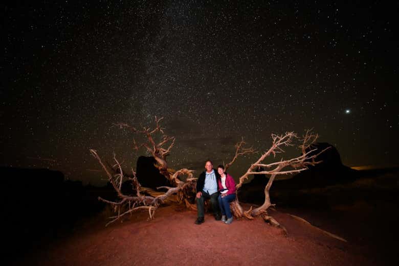Monument Valley au clair de lune