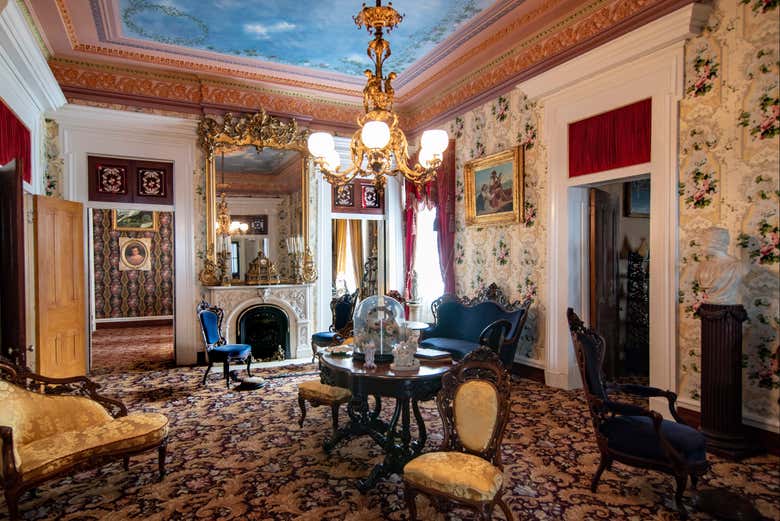 Uno de los salones de la Mansión Belmont