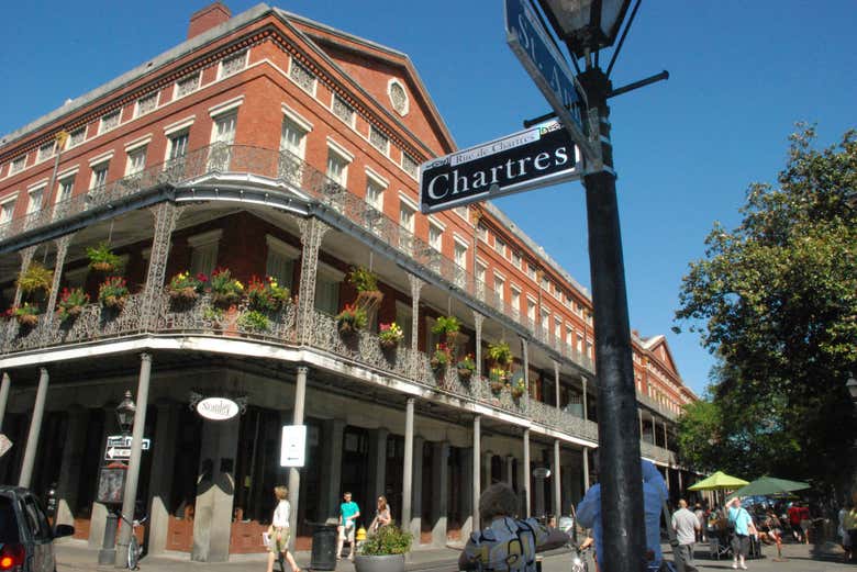 Edifícios do Bairro Francês de de New Orleans