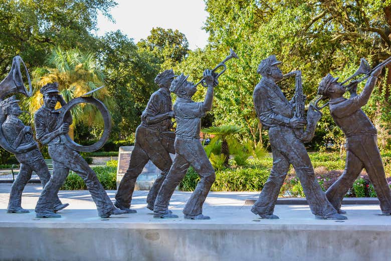 Sculture nel parco Louis Armstrong