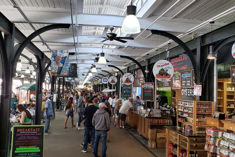 Take a stroll inside the French Market