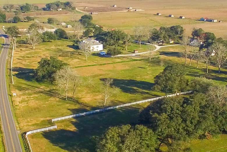 Vistas aéreas de la plantación Oak Alley