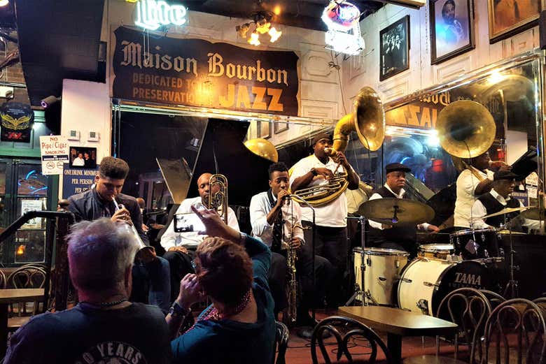 Musicisti di strada a New Orleans