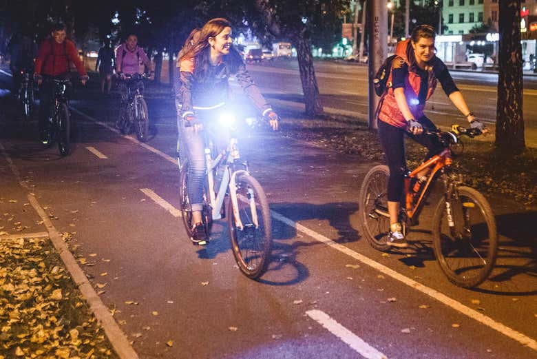 Rota noturna de bicicleta por New Orleans
