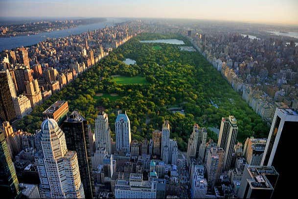 Panoramica di Central Park a New York