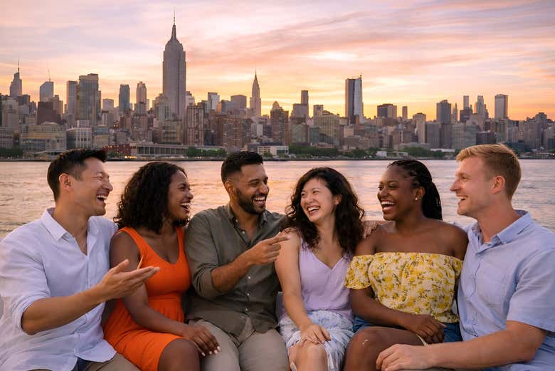 Contemplaréis el skyline de Manhattan al atardecer