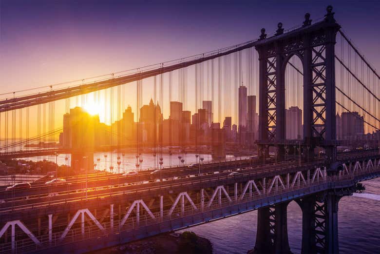Enjoy New York at sunset