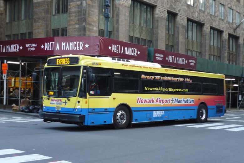 Vehículo durante el traslado a Nueva York