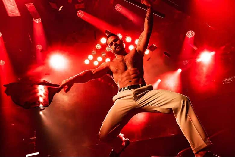 Uno de los bailarines de Magic Mike Live