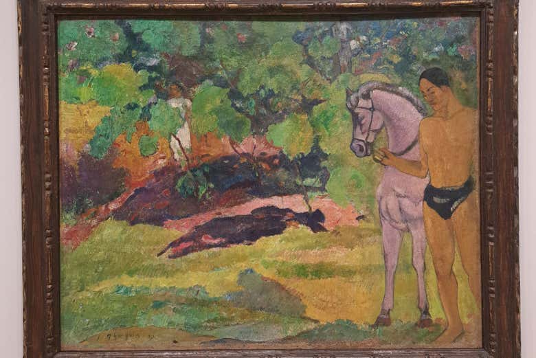 'En el bosque de vainilla, hombre y caballo', de Paul Gauguin