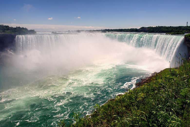Os impresionará la caída de agua