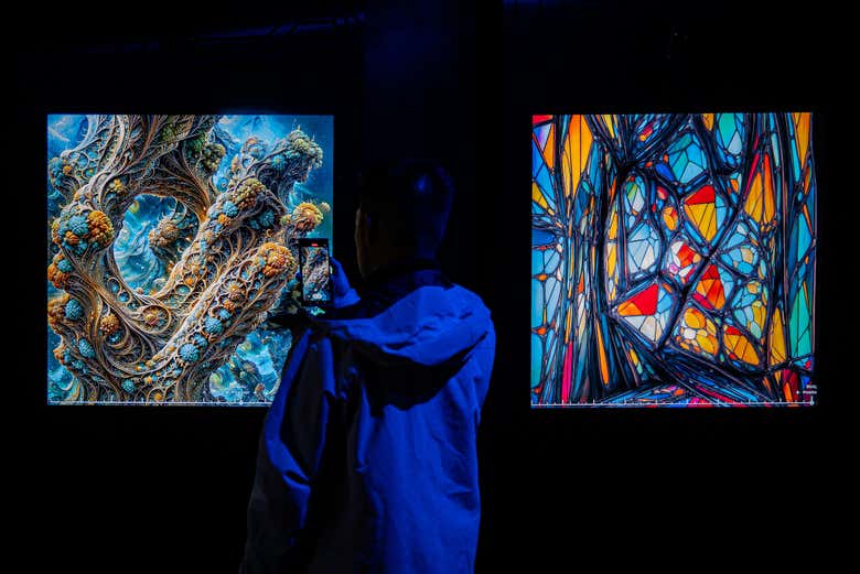 Obras de arte na Artechouse NY