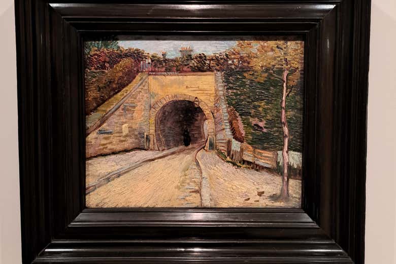 'Camino con paso subterráneo', una obra de Vincent van Gogh
