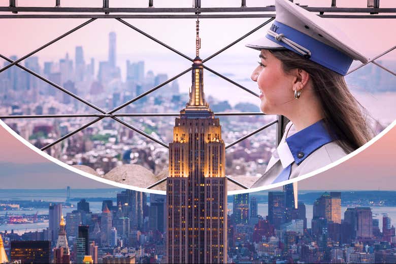 Contemplando Nueva York desde el Empire State