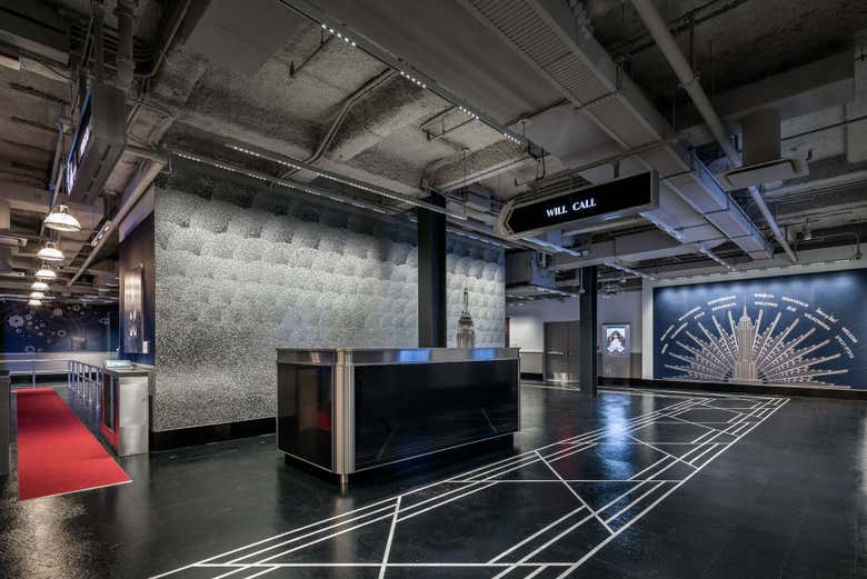 Will-call desk main entrance lobby