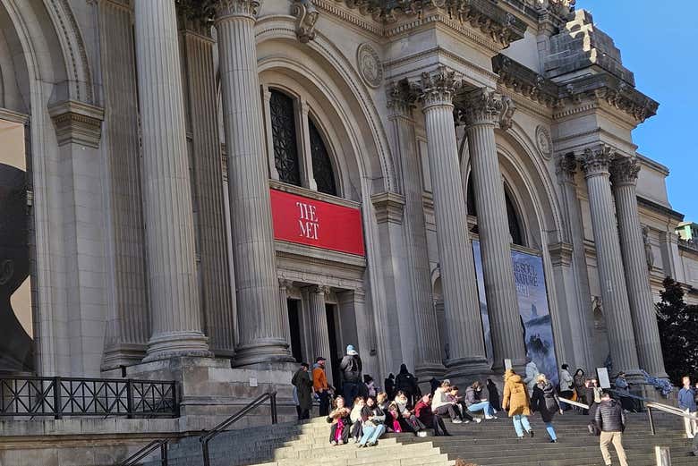 Los escalones del Museo Metropolitano de Arte