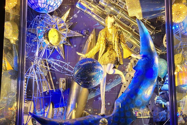 Escaparates perfectamente decorados en Navidad