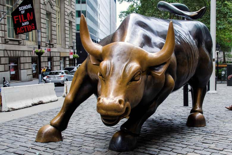See the Charging Bull on Wall Street