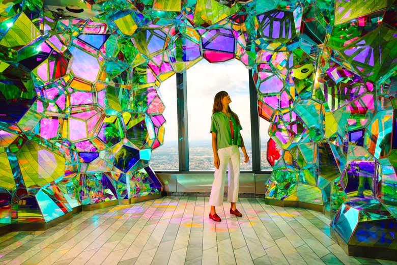 Marvel at the iridescent crystal cave at Edge