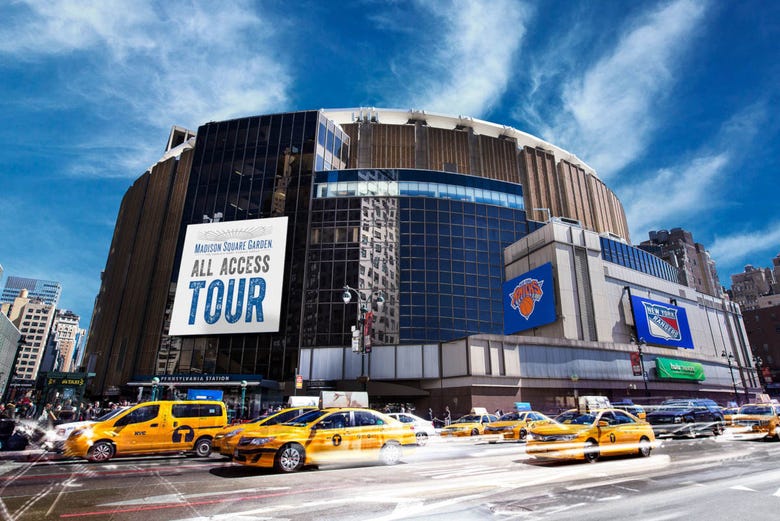Outside Madison Square Garden