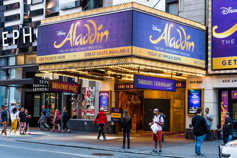 Entrance to Aladdin musical