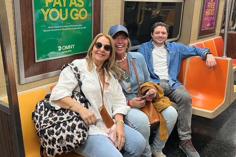 Foto del recuerdo en el metro