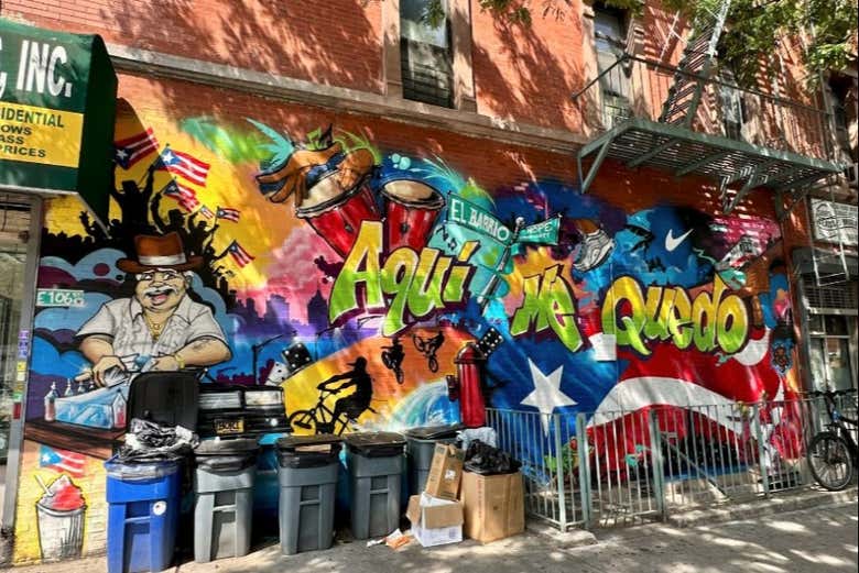 Vous verrez de nombreuses œuvres de street art