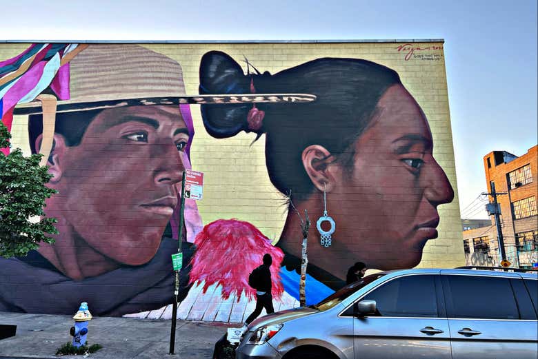 Uno de los grafitis que veremos