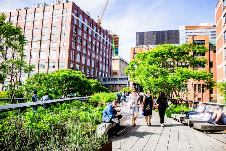 Stroll through High Line Park