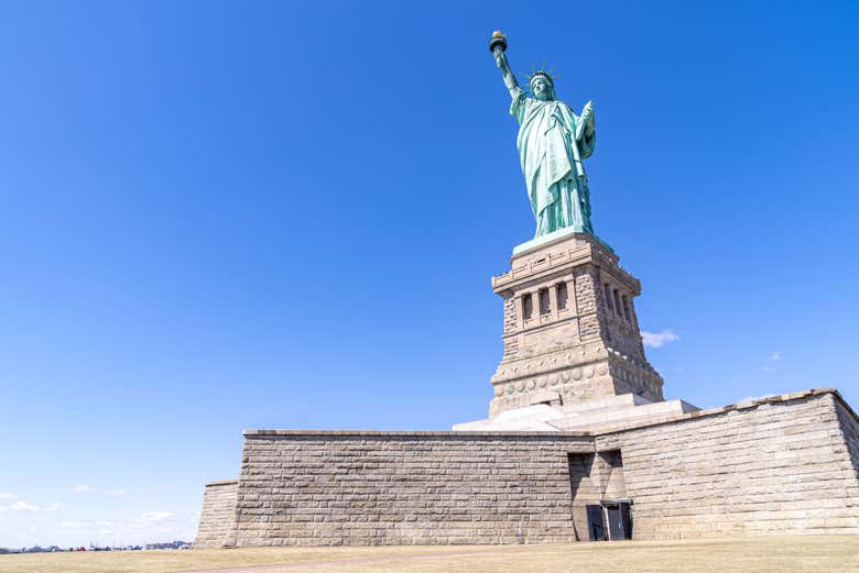 L'imponente Statua della Libertà