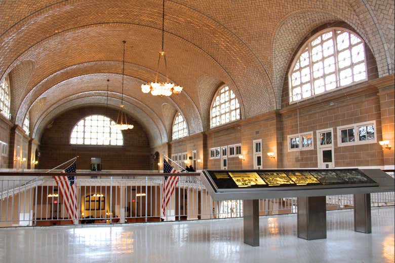 Interior del Museo Nacional de Inmigración de Ellis Island