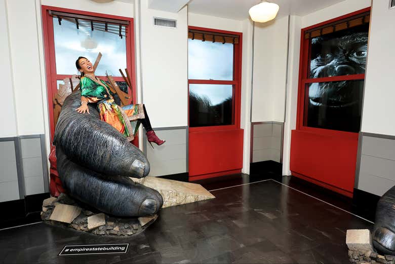 Disfrutando de la experiencia en el Empire State