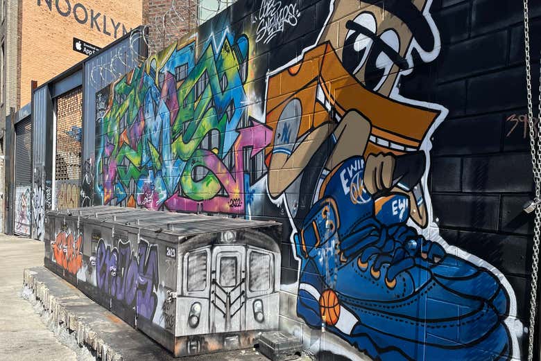 Una delle opere murali che ammireremo